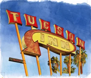 Tucson Inn, 2004 (wc på papper)